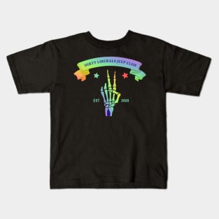 Dirty Liberals Rainbow Wave Kids T-Shirt